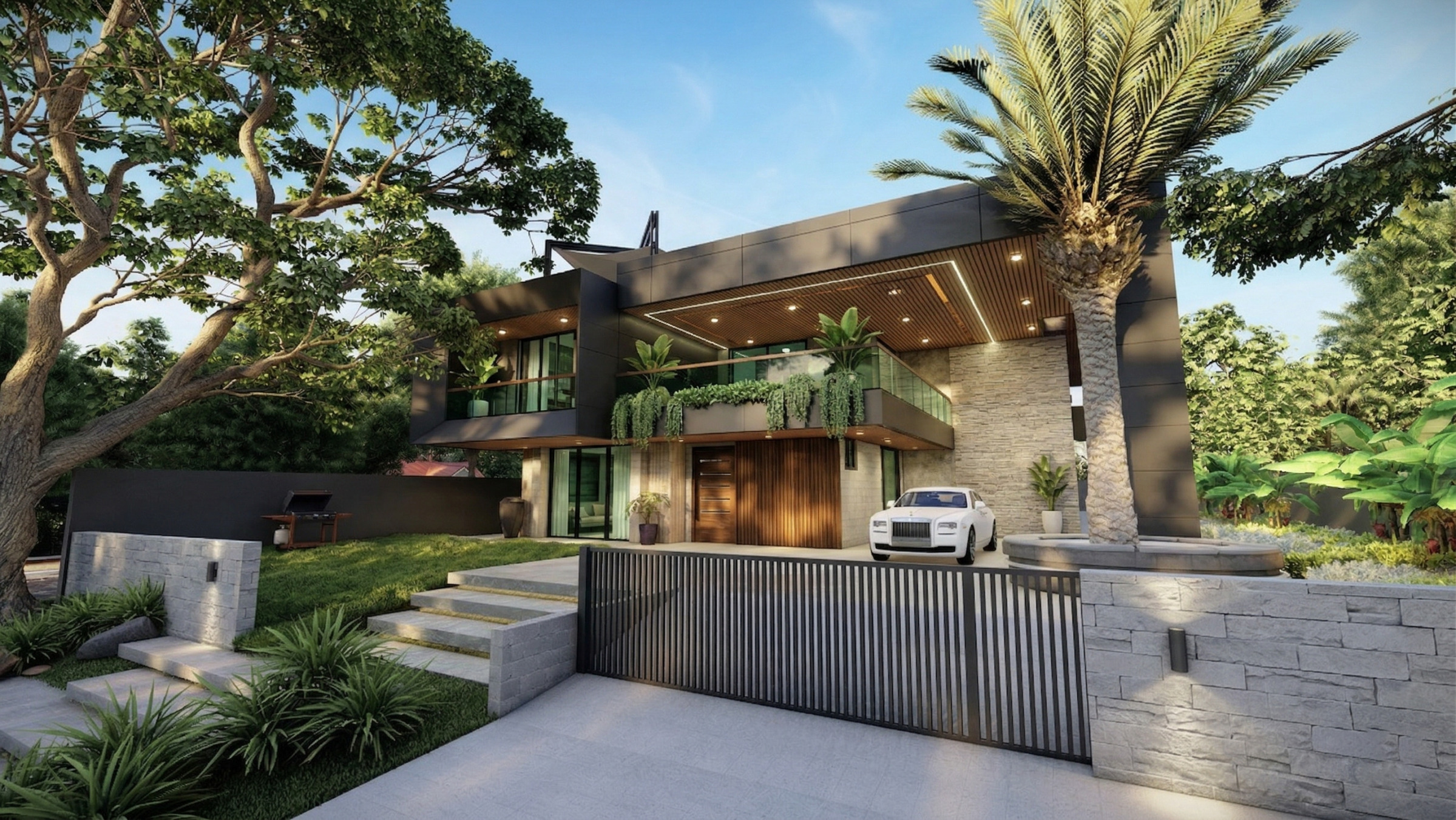 "Modern Villa Render in Riyadh by Shady El Henawy"